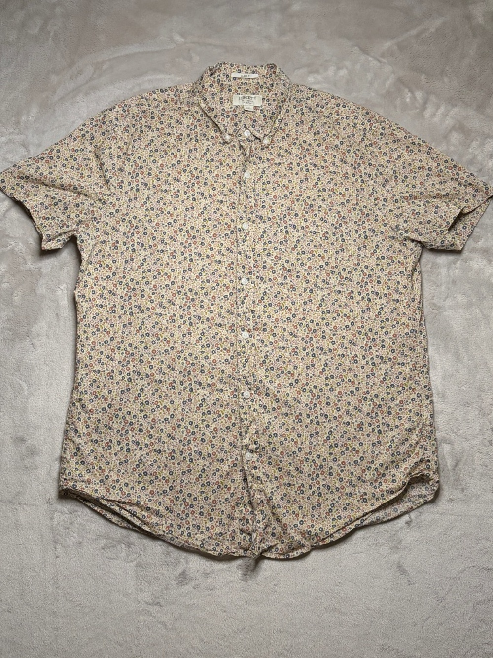 J Crew x Liberty London Shirt Mens Size M Classic Fit Colorful Floral Cotton